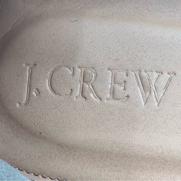 J Crew Gray Cream Trim Studded Embellished Ballet Flats Size 8 1/2 Women's - Picture 10 of 15